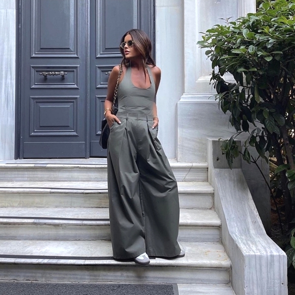 ZARA *  WIDE JUMPSUIT NWT Size XS S M - Picture 2 of 14